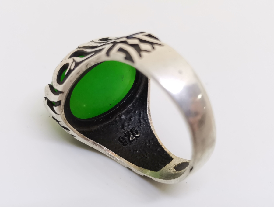 DOĞAL TAŞLI GÜMÜŞ YÜZÜK