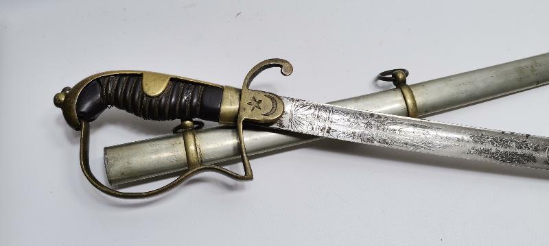 ERMENİ USTA VAHRAM TADJIRIAN YAPIMI OSMANLI SUBAY KILICI