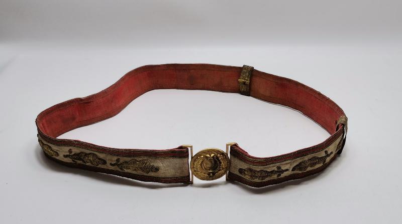 OSMANLI DÖNEMİ ALTIN SIRMA İŞLEMELİ PAŞA KEMERİ