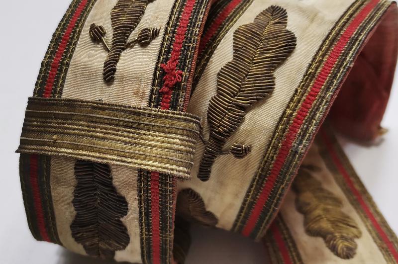 OSMANLI DÖNEMİ ALTIN SIRMA İŞLEMELİ PAŞA KEMERİ