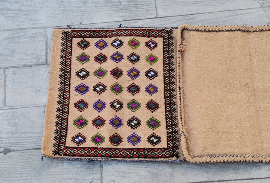 OSMANLI DÖNEMİ ÇİFTLİ ÇOBAN AZIK HEYBESİ