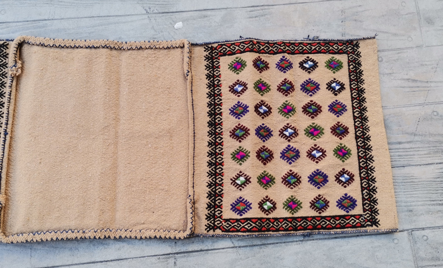 OSMANLI DÖNEMİ ÇİFTLİ ÇOBAN AZIK HEYBESİ