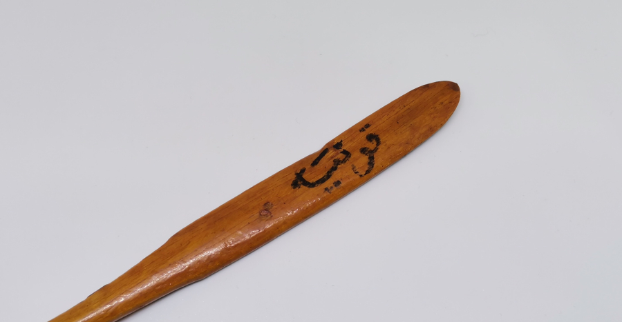 OSMANLICA KONYA YAZILI OSMANLI DÖNEMİ EL BOYAMA MEVLEVİ KAŞIK