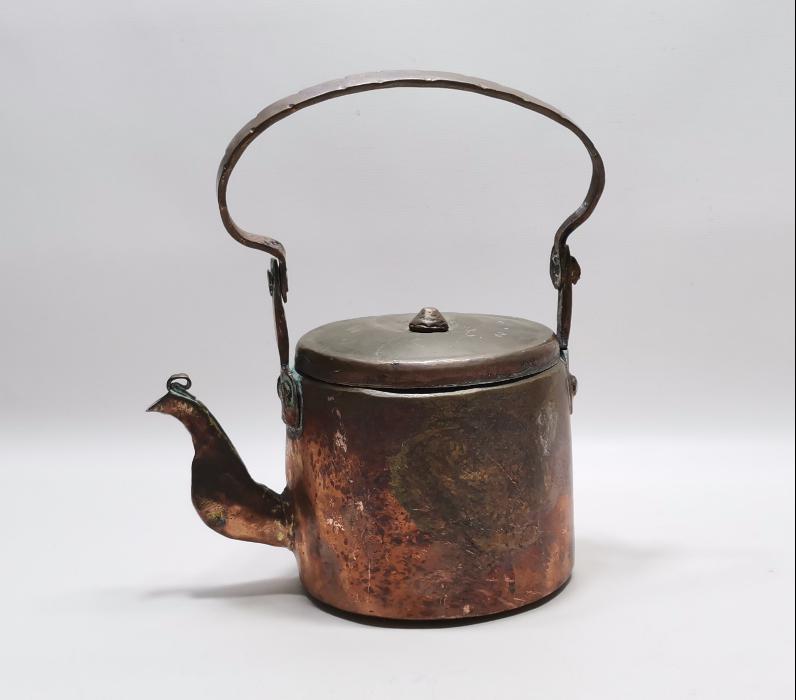 OSMANLICA YAZILI BAKIR ÇAYDANLIK 