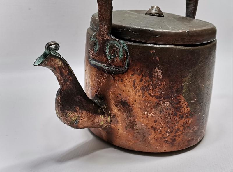 OSMANLICA YAZILI BAKIR ÇAYDANLIK 