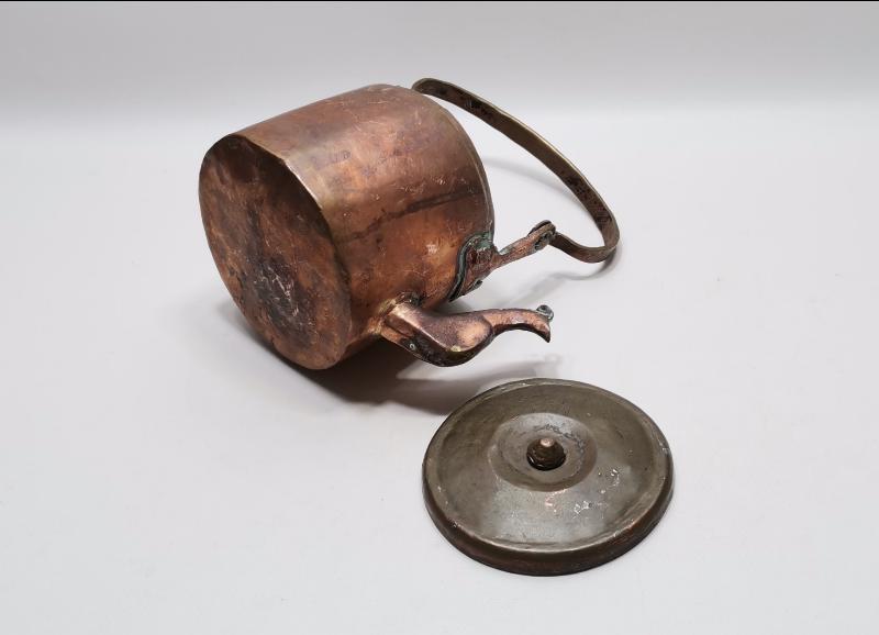 OSMANLICA YAZILI BAKIR ÇAYDANLIK 