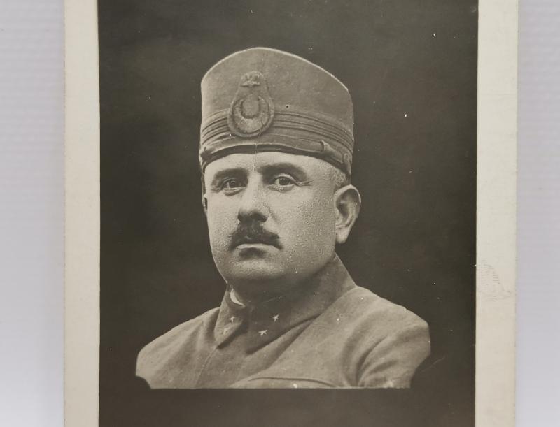 OSMANLICA YAZILI KAZIM KARABEKİR PAŞA FOTOKART