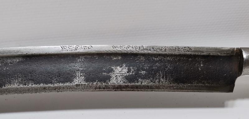 OSMANLICA YAZILI YATAĞAN KILIÇ