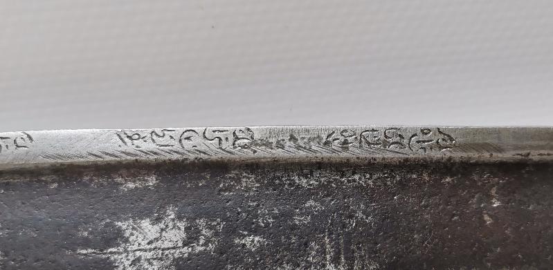 OSMANLICA YAZILI YATAĞAN KILIÇ