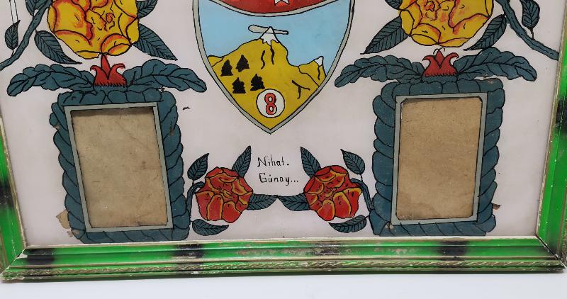 TÜRK HAVA KUVVETLERİ 8. ANA JET ÜSSÜ KONULU CAM ALTI TABLO