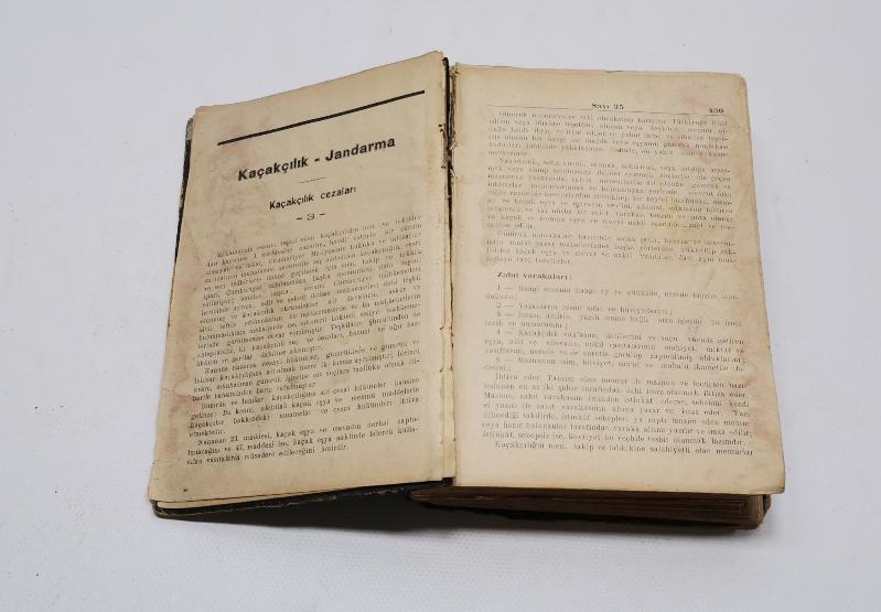 1933-1934 TARİHLİ CİLTLENMİŞ JANDARMA MECMUASI