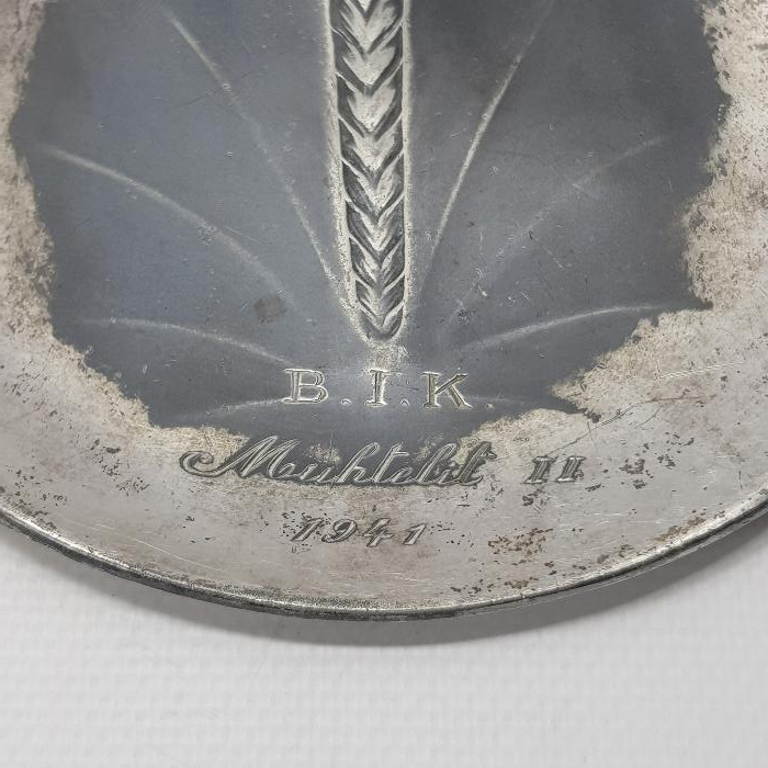 1941 TARİHLİ MODA SPOR KULÜBÜ GÜMÜŞ KAPLAMA SPOR MADALYA PLAKETİ 