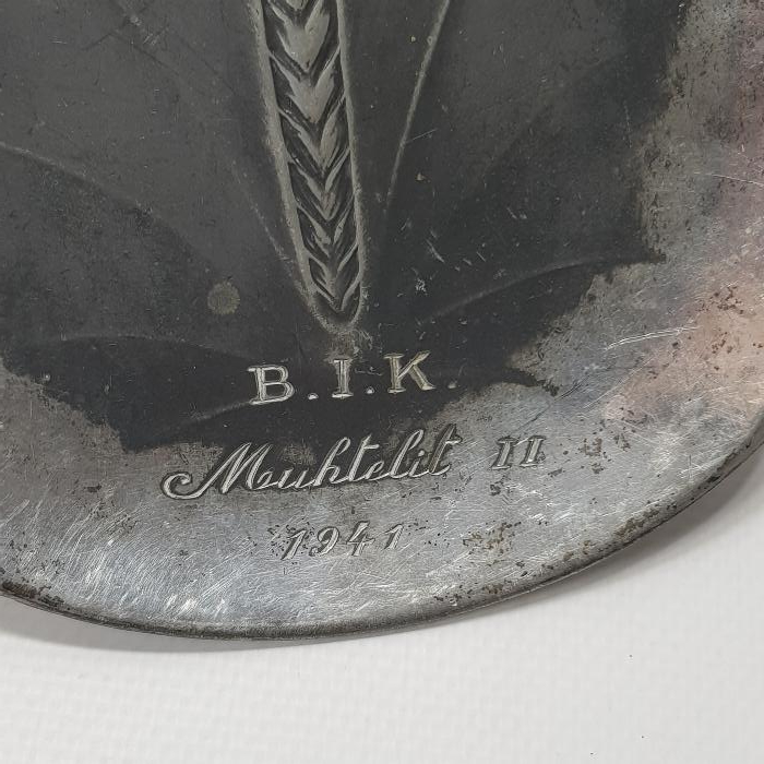 1941 TARİHLİ MODA SPOR KULÜBÜ GÜMÜŞ KAPLAMA SPOR MADALYA PLAKETİ 