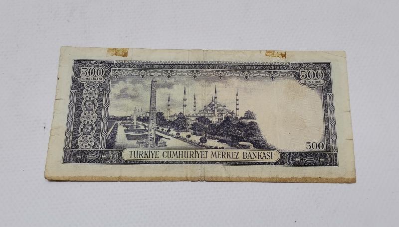 5. EMİSYON 500 LİRA KAĞIT PARA