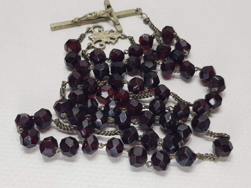 ANTİKA LAL TAŞI PAPAZ TESPİHİ