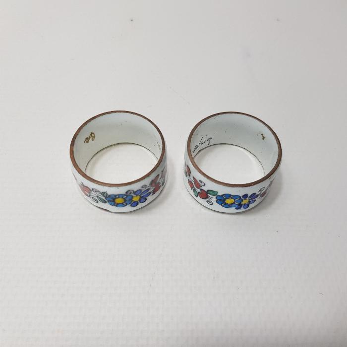 ANTİKA SANATÇI İMZALI BİR ÇİFT MİNELİ PEÇETELİK