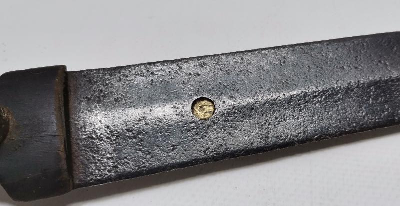 OSMANLI DÖNEMİ ALTIN ÇAKMA USTA DAMGALI KALLAVİ BOY ÇERKEZ KAMASI