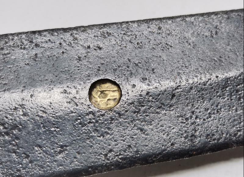 OSMANLI DÖNEMİ ALTIN ÇAKMA USTA DAMGALI KALLAVİ BOY ÇERKEZ KAMASI