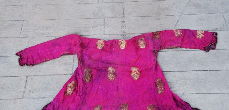 OSMANLI DÖNEMİ ALTIN SIRMA İŞLMELİ İPEK ELMASİYE ÜÇ ETEK 