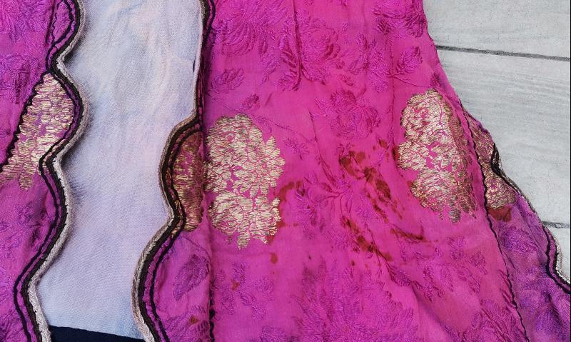 OSMANLI DÖNEMİ ALTIN SIRMA İŞLMELİ İPEK ELMASİYE ÜÇ ETEK 