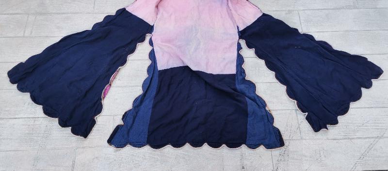 OSMANLI DÖNEMİ ALTIN SIRMA İŞLMELİ İPEK ELMASİYE ÜÇ ETEK 