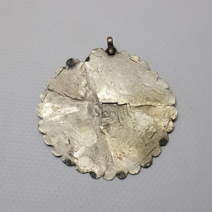 OSMANLI DÖNEMİ BÜYÜK BOY GÜMÜŞ TILSIM KOLYE UCU