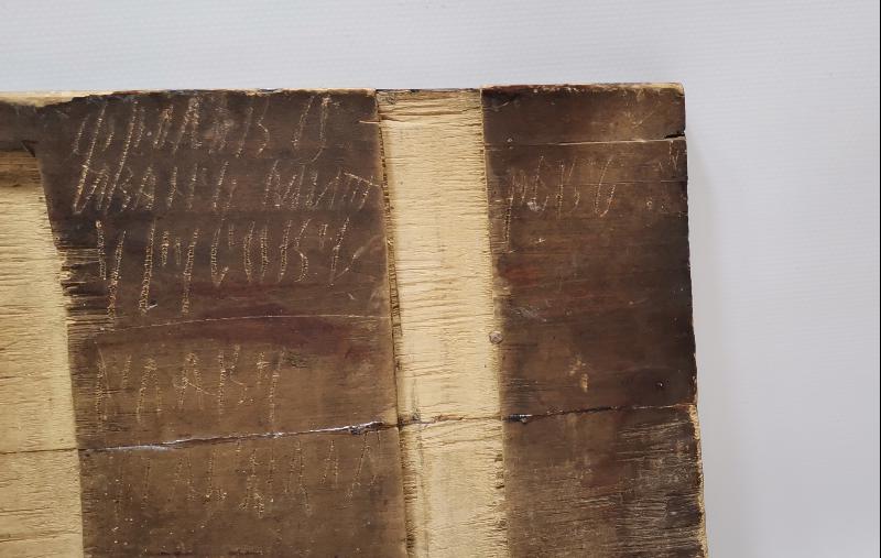 OSMANLI DÖNEMİ RUM İŞİ ÇOK FARKLI FORMDA EL BOYAMA İKONA