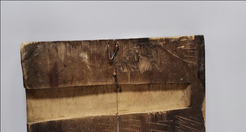 OSMANLI DÖNEMİ RUM İŞİ ÇOK FARKLI FORMDA EL BOYAMA İKONA