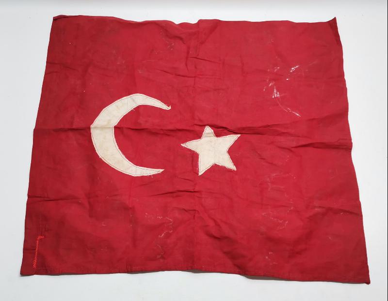 OSMANLI SON DÖNEM EL YAPIMI BAYRAK