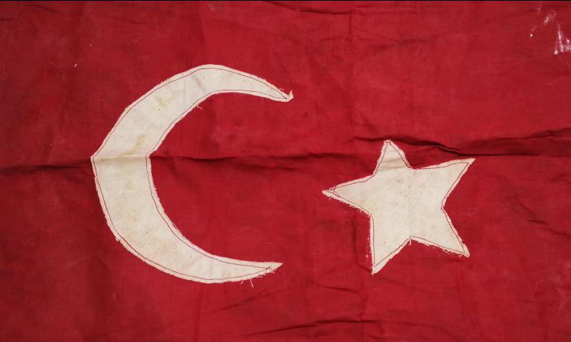 OSMANLI SON DÖNEM EL YAPIMI BAYRAK