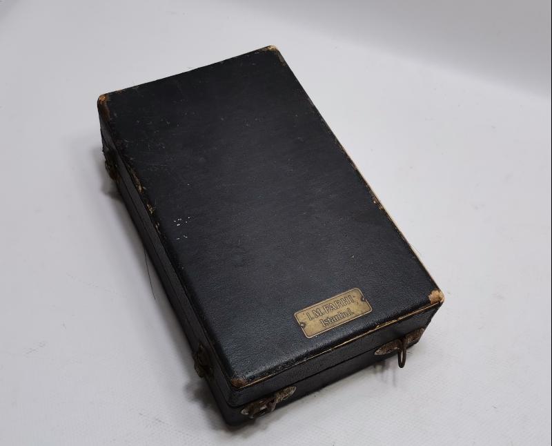 OSMANLI TIP TARİHİ: I.M.FARHI ISTANBUL YAZILI KUTUSU İÇİNDE TANSİYON ALETİ