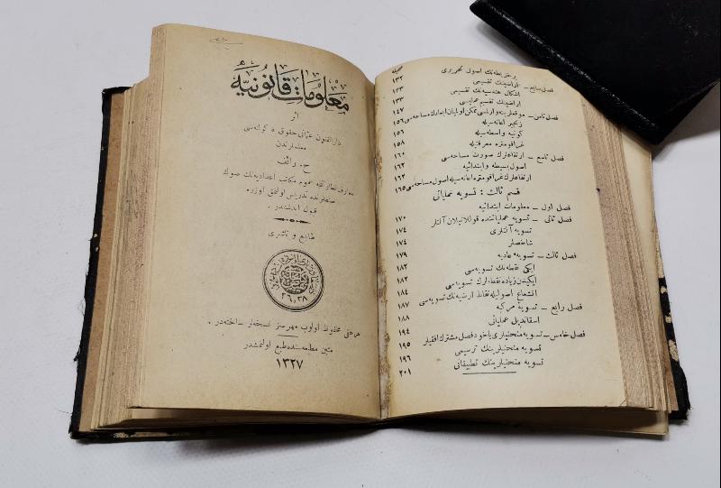 OSMANLICA İKİ KİTAP BİR ARADA: TOPOĞRAFYA & MALUMATI KANUNİYE