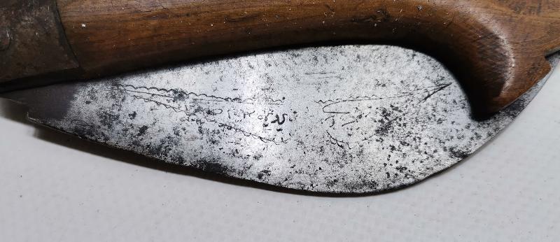 OSMANLICA YAZILI ÇOK NADİR BURSA İŞİ BAĞ BIÇAĞI