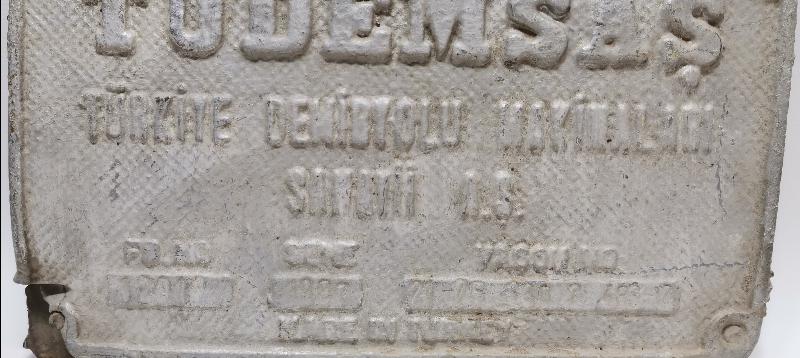 TÜDEMSAŞ TÜRKİYE DEMİRYOLU MAKİNALARI SANAYİ A.Ş. TABELASI