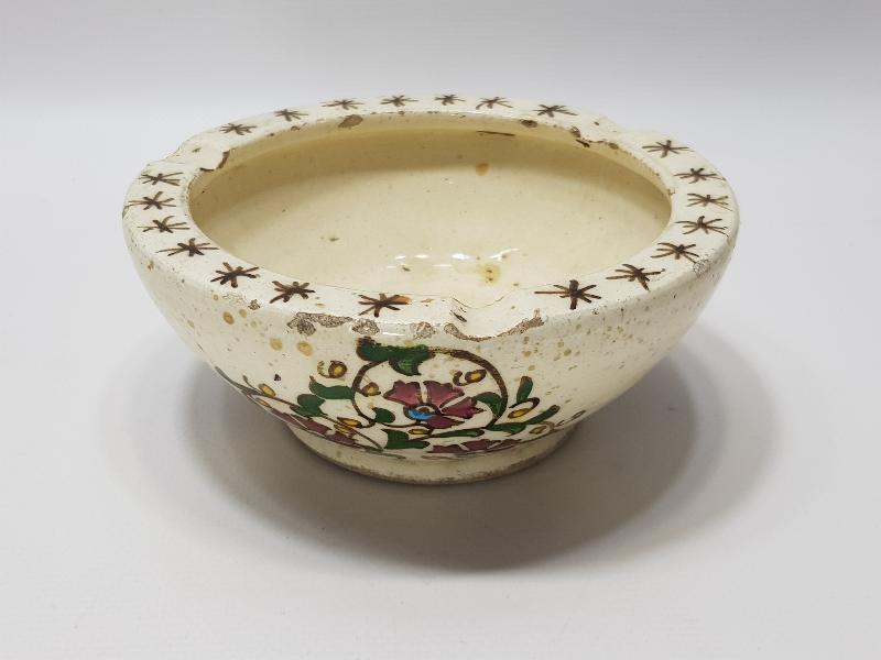 ANTİKA ÇOK NADİR KÜTAHYA İŞİ KÜL TABLASI 