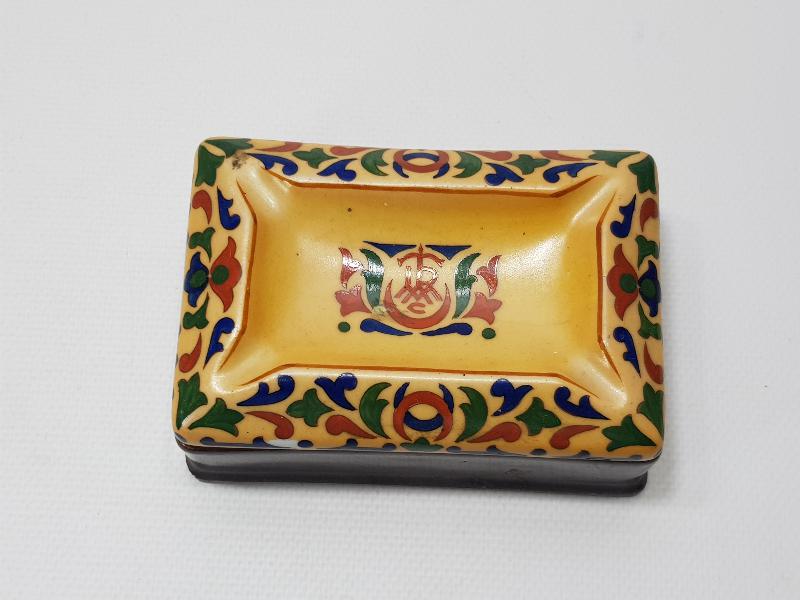 CONSTANTINOPLE - OSMANLI DÖNEMİ TURMAC PORSELEN SİGARALIK VE KÜL TABLASI