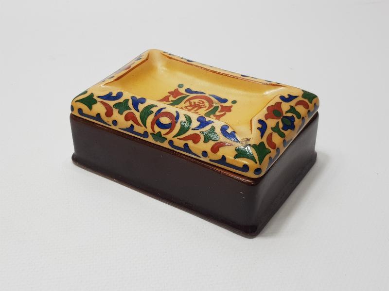 CONSTANTINOPLE - OSMANLI DÖNEMİ TURMAC PORSELEN SİGARALIK VE KÜL TABLASI