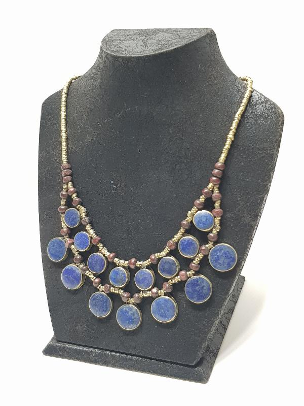 DOĞAL TAŞLARLA SÜSLÜ ANTİKA TÜRKMEN TAKISI