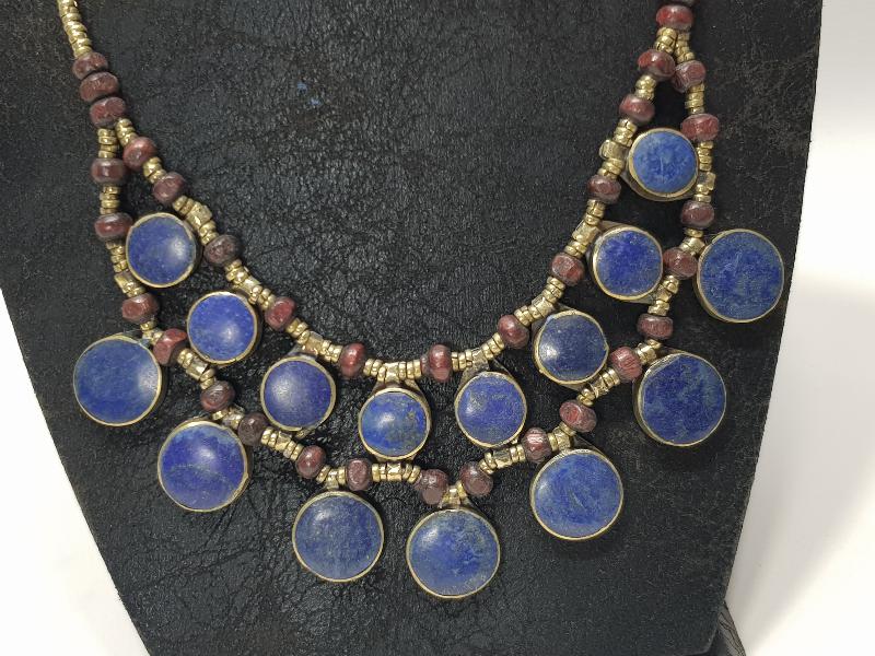 DOĞAL TAŞLARLA SÜSLÜ ANTİKA TÜRKMEN TAKISI