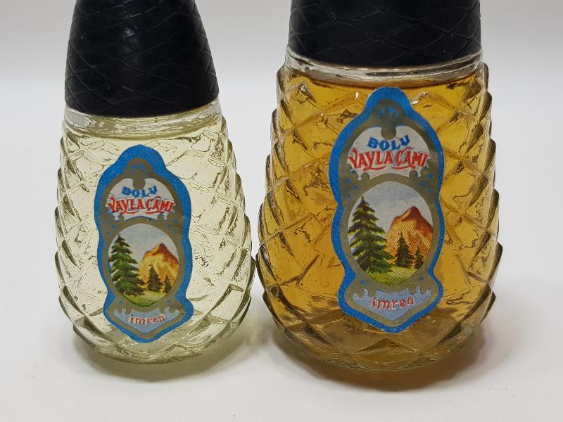 KOLEKSİYONLUK İKİ ADET KOLONYA ŞİŞESİ