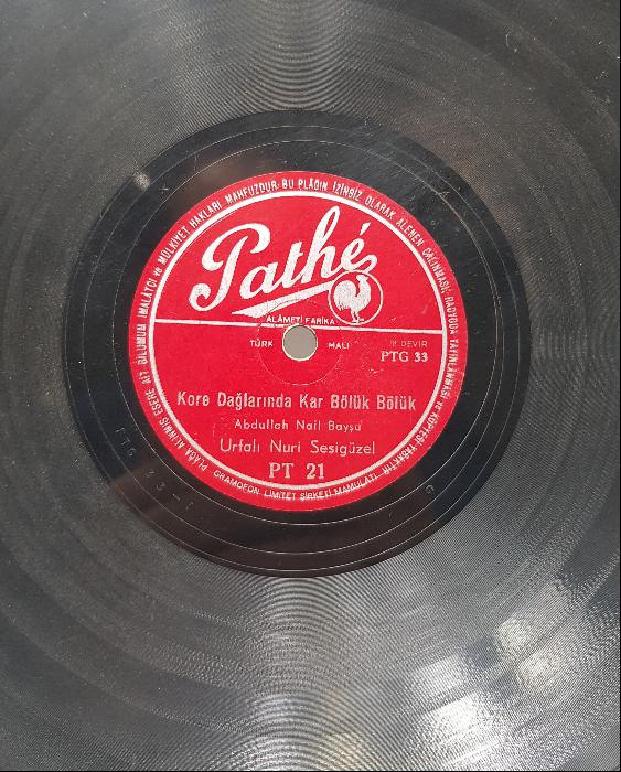 KORE SAVAŞI TÜRKÜSÜ - NURİ SESİGÜZEL TAŞ PLAK