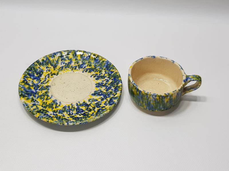 KÜTAHYA SERAMİK AKITMA MODEL ÇAY FİNCANI