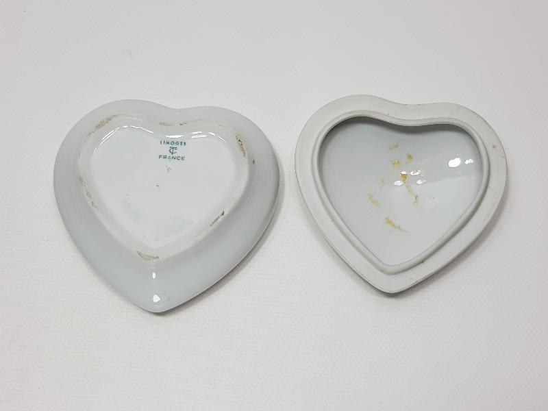 LIMOGES MARKA KALP FORMLU PORSELEN MÜCEVHER KUTUSU