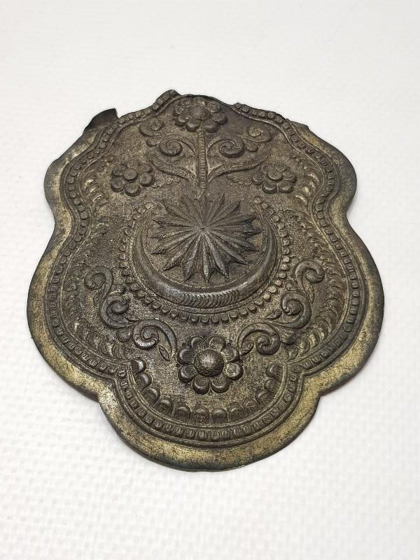 OSMANLI DÖNEMİ AY YILDIZLI GÜMÜŞ GELİN KEMERİ TOKASI 
