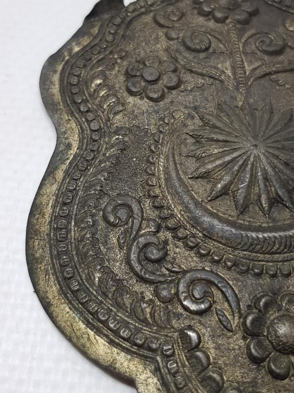 OSMANLI DÖNEMİ AY YILDIZLI GÜMÜŞ GELİN KEMERİ TOKASI 