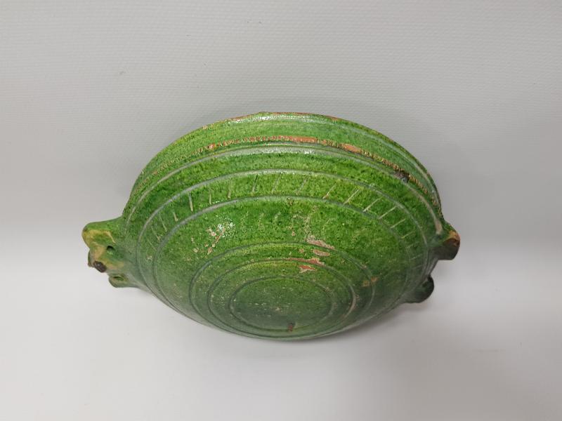 OSMANLI DÖNEMİ ÇOK NADİR EL BOYAMA SIRLI SERAMİK MATARA