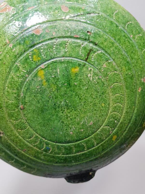 OSMANLI DÖNEMİ ÇOK NADİR EL BOYAMA SIRLI SERAMİK MATARA