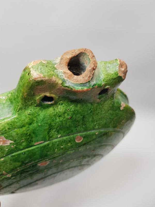 OSMANLI DÖNEMİ ÇOK NADİR EL BOYAMA SIRLI SERAMİK MATARA