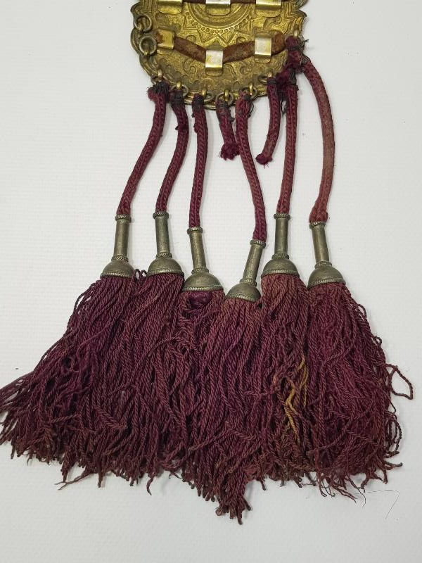 OSMANLI DÖNEMİ ÇOK NADİR PÜSKÜLLÜ GÜMÜŞ GELİN KEMERİ 