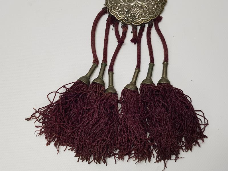 OSMANLI DÖNEMİ ÇOK NADİR PÜSKÜLLÜ GÜMÜŞ GELİN KEMERİ 